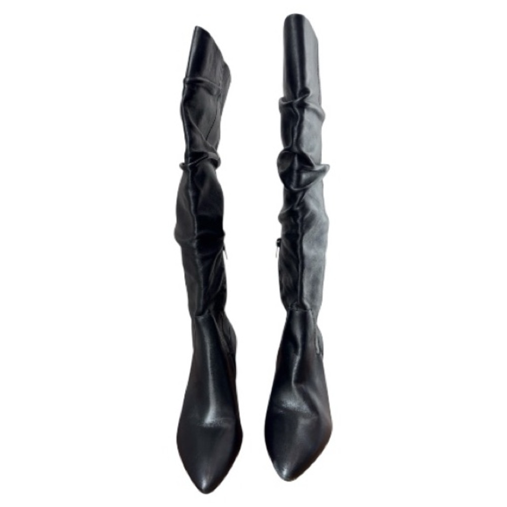 Alex Marie Pemerson Tall Slouch Black Leather Boots